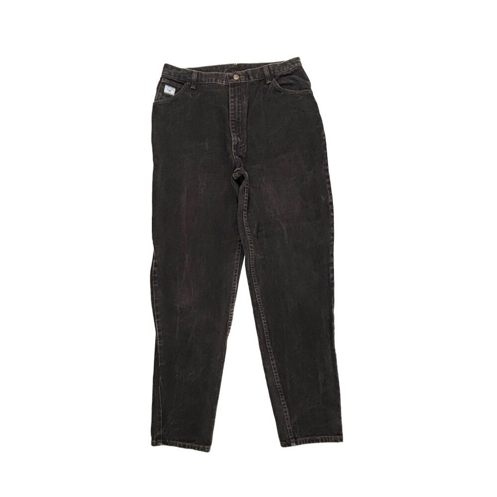 Wrangler Straight Leg‎ Women's size 16 x 32 Black Denim Jeans